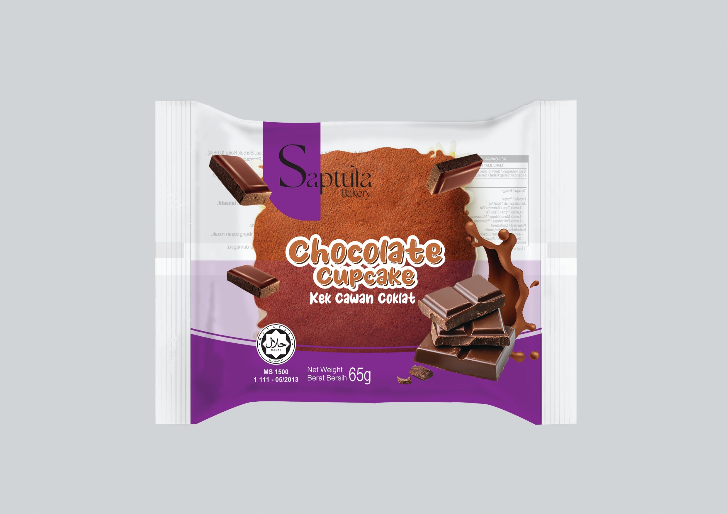 Saptula Cupcake Chocolate 65G