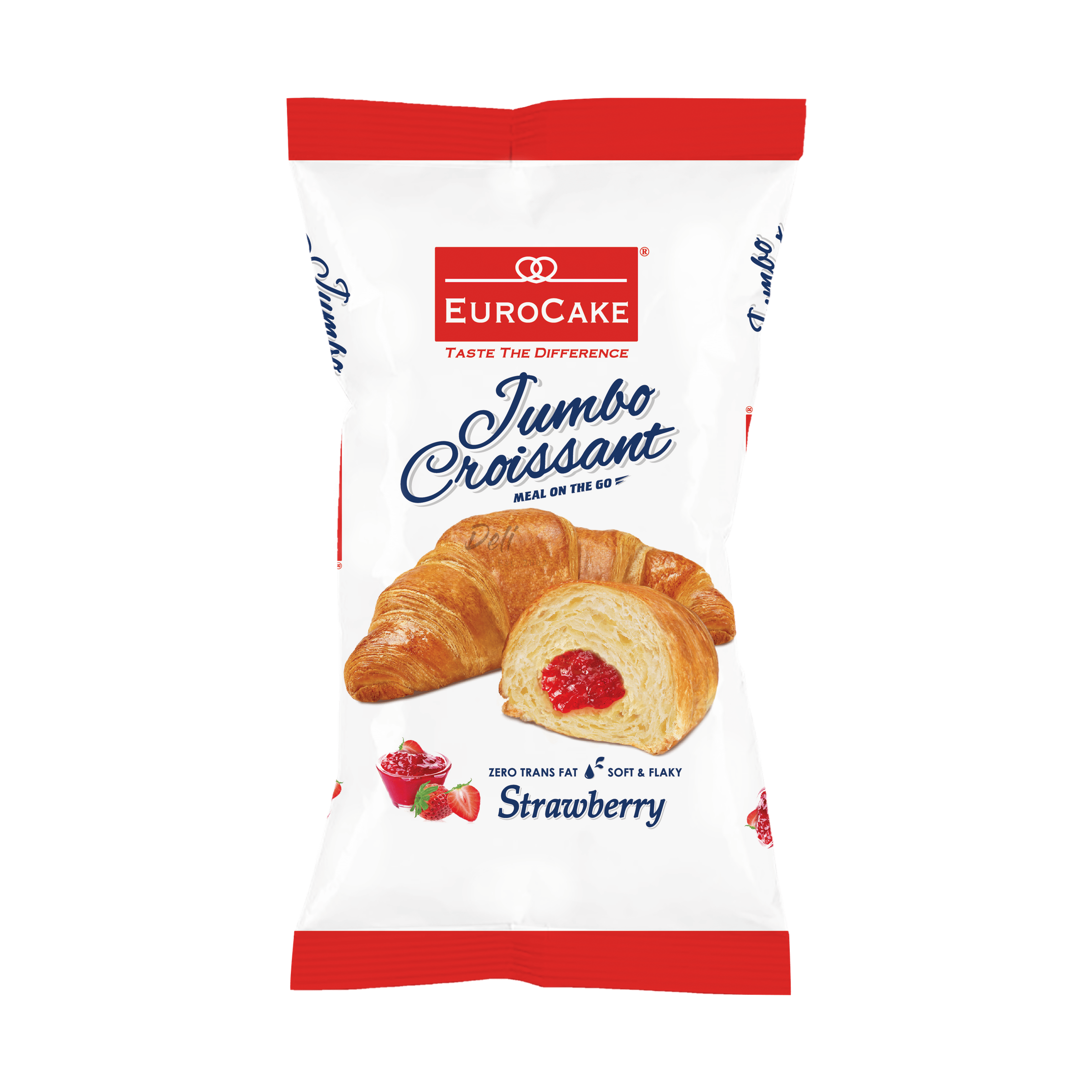 Eurocake Jumbo Croissant (Strawberry) 60g