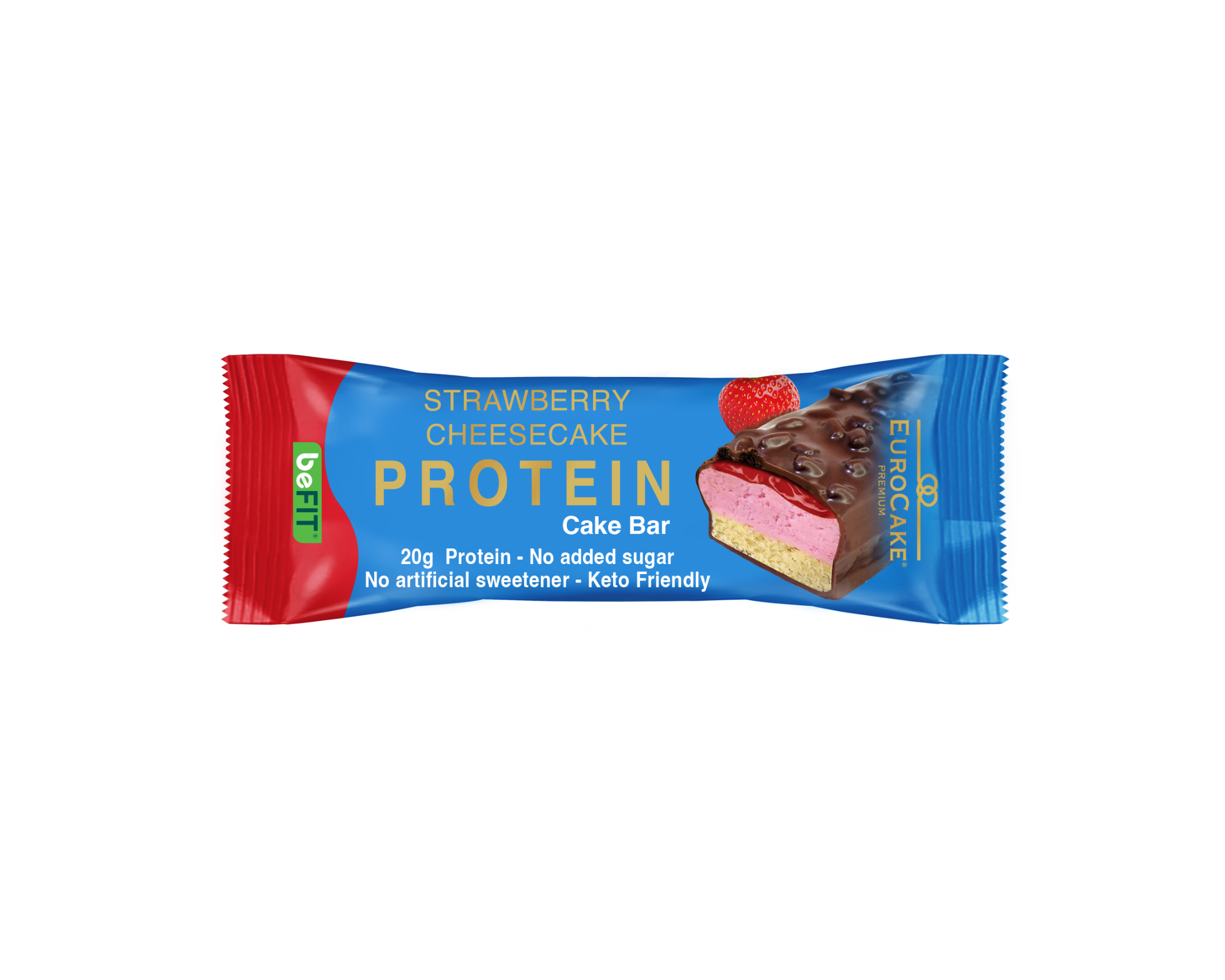 Befit Premium Protein Cake (Strawberry Cheesecake) 65g
